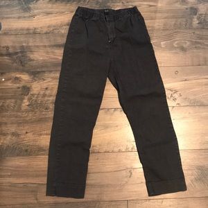 Black canvas pants